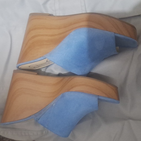 Y2K Jessica Simpson Slide On Wedge - Picture 4 of 9